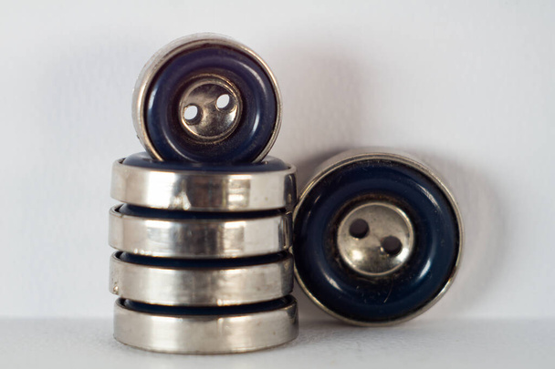 A closeup shot of sewing accessories - Fotó, kép