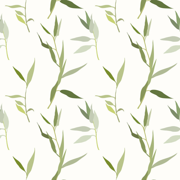 Abstract seamless pattern with leaves. illustration file. - Vector, Image