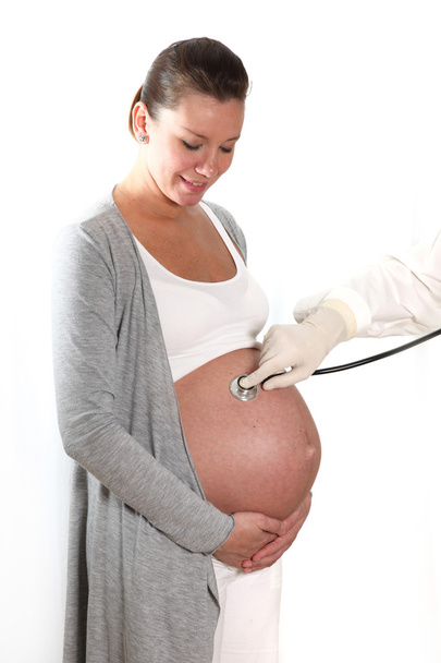 Doctors examine pregnant women - Zdjęcie, obraz