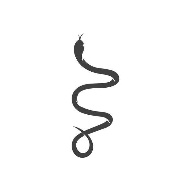 Silhouette vipère serpent. illustration vectorielle de la vipère serpent - Vecteur, image