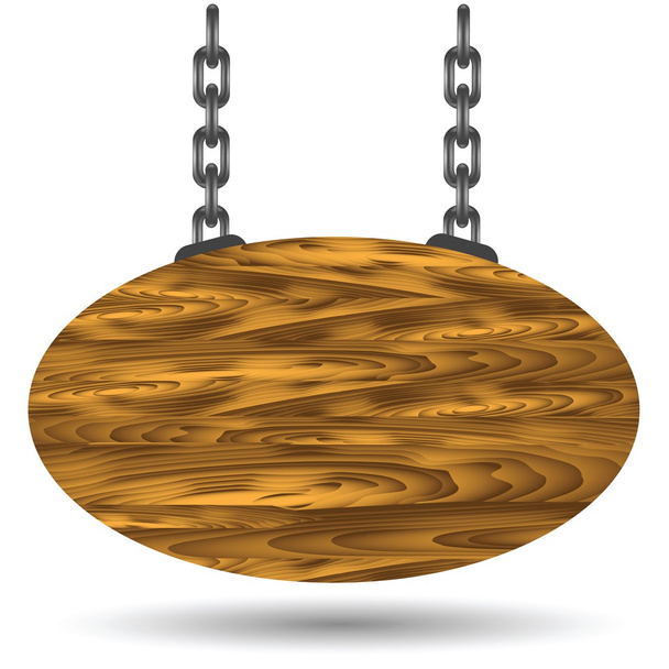 tablero y cadena de madera
 - Vector, Imagen
