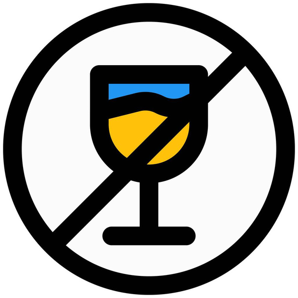 Alcohol verboden voor kinderen jonger dan 18 jaar - Vector, afbeelding