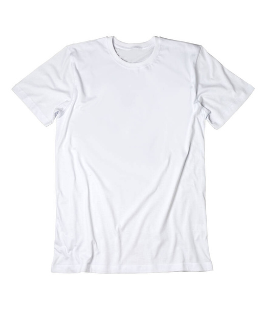 White T Shirt mockup flat. isolated white background - Fotó, kép