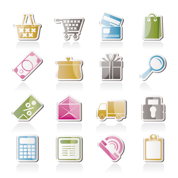 Online shop icons - Vector, Image