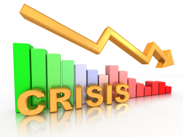 Diagram. Crisis - Photo, image