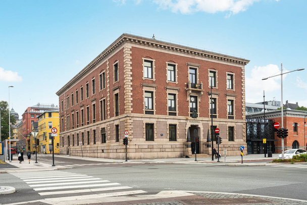 Oslo, Norway. September 2021.  exterior view of the Norwegian customs office in the city center - Фото, зображення