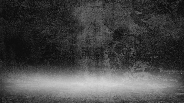 古い黒の背景。歯ざわりだ。暗い壁紙。Blackboardヘルプ｜コンクリート - 写真・画像