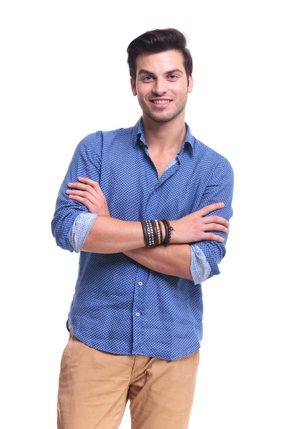 portrait of a smiling young casual man - Foto, immagini