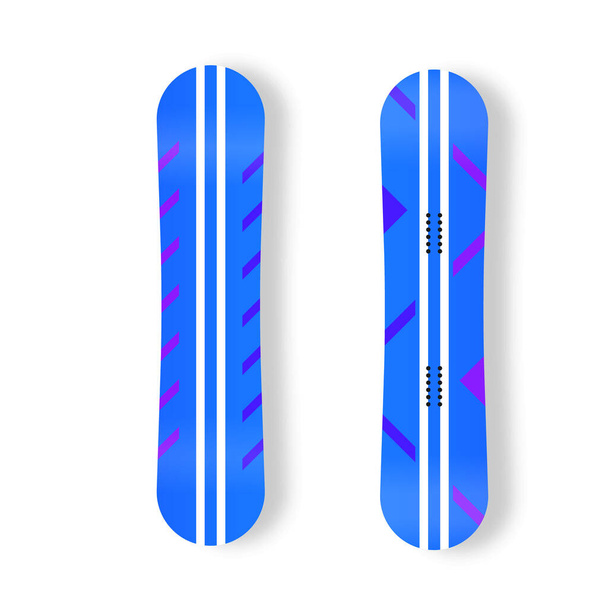 Set of snowboard for ski resort, mountain. - Вектор,изображение