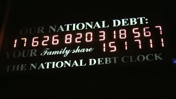 National Debt Clock - Footage, Video