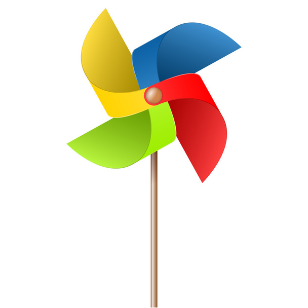 Colorful pinwheel - Vector, Imagen
