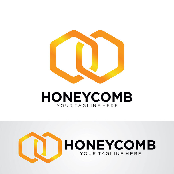 Honey Comb Logo Template Design Vector, Emblem, Design Concept, Creative Symbol, Icon - Vector, Image