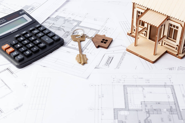 Calculating the cost of building a private house - Foto, Bild
