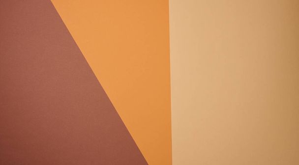 orange brown paper texture, cardboard sheet, copy space - Foto, Imagem