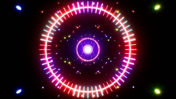 Shining Colorful Circle Event Light - Photo, Image