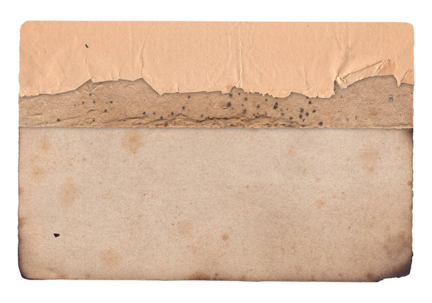 Vanha vintage karkea rakenne retro paperi palanut reunat, tahrat ja naarmut tausta  - Valokuva, kuva