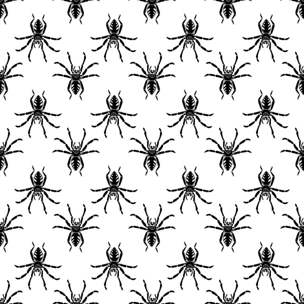 Spider pattern seamless vector - Вектор,изображение