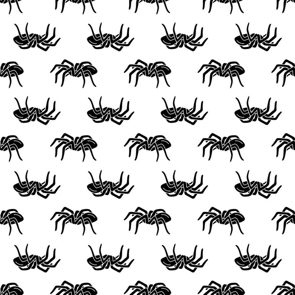 Ground spider pattern seamless vector - Διάνυσμα, εικόνα