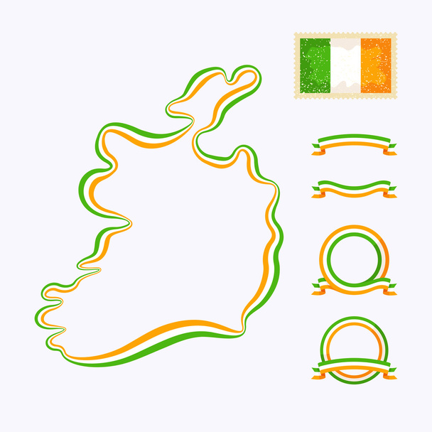 İrlanda'nın renkleri - Vektör, Görsel