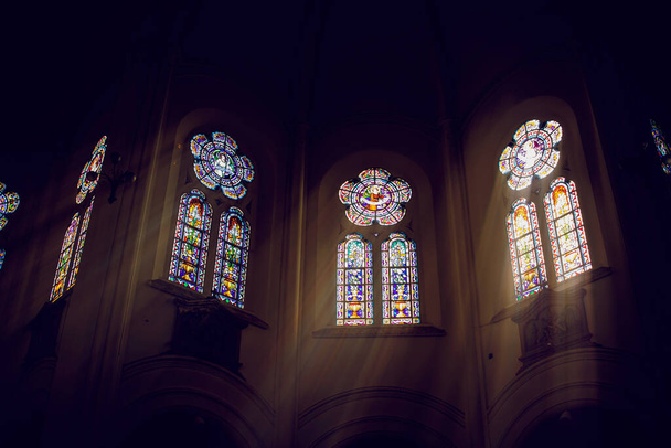 beautiful interior detail of the cathedral - Fotoğraf, Görsel