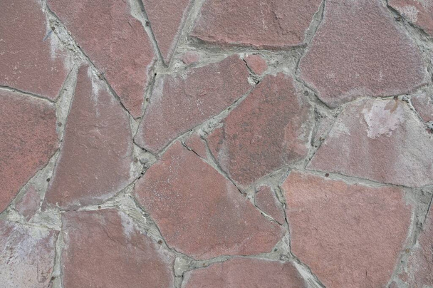 Koristeellinen seinäsomisteiden tasainen päin kivi - Valokuva, kuva