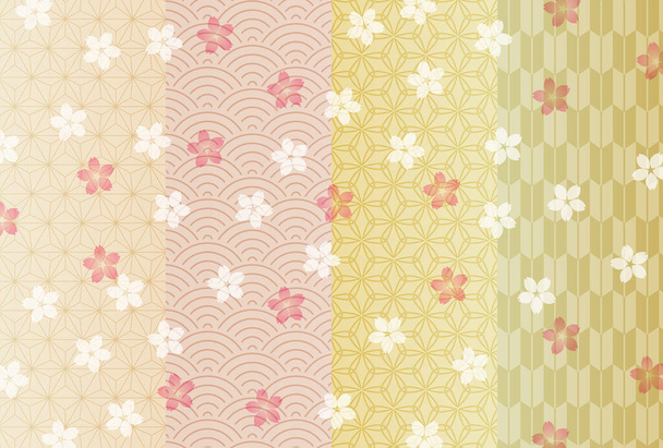 Japanisches Muster japanischer Papierhintergrund  - Vektor, Bild