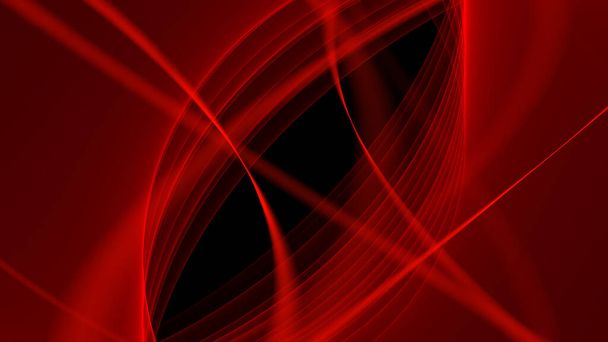 Fondo abstracto 8K rojo negro ondas líneas curvas gradiente - Foto, imagen