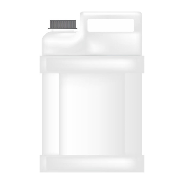 Пластиковая Галлоновая икона на белом фоне. Канистра с молоком - Фото, изображение