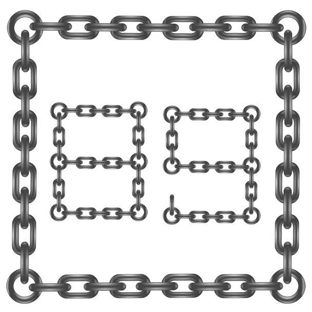 chain numbers - Vector, Image