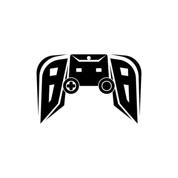 BB Αρχικό λογότυπο παιχνιδιού ESport. Πρότυπο διάνυσμα στυλ κονσόλας παιχνιδιού - Διάνυσμα, εικόνα