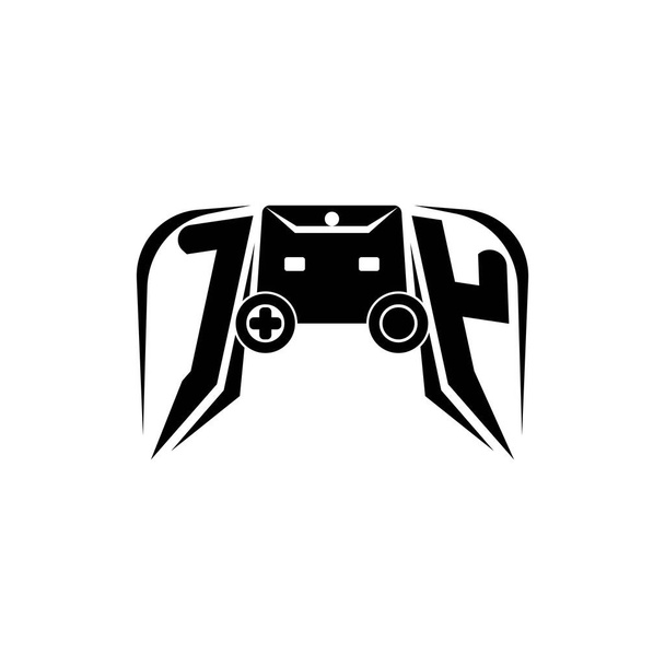 CY Logo inicial de juego de ESport. Plantilla de vector de estilo de consola de juego - Vector, Imagen