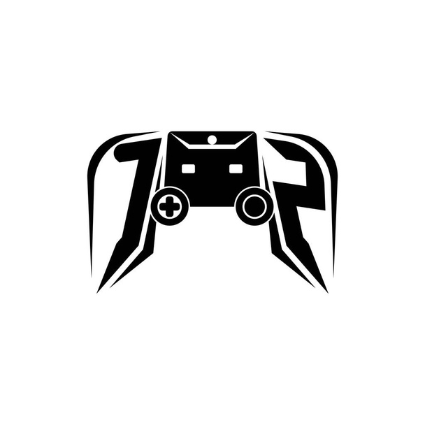 CZ Logo inicial de juego de ESport. Plantilla de vector de estilo de consola de juego - Vector, Imagen
