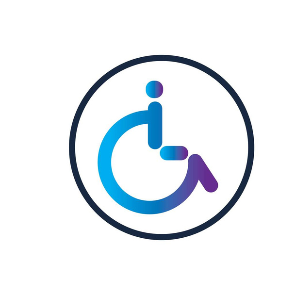 vammaisuuden tunnuksen kuvituksen suunnittelu - Vektori, kuva