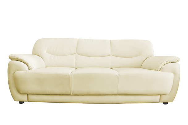 білий шкіряний диван
 - Фото, зображення