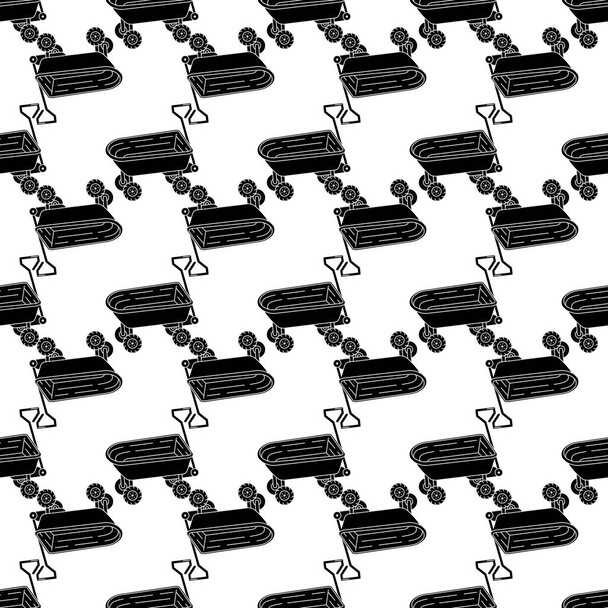Toy wheelbarrow pattern seamless vector - ベクター画像