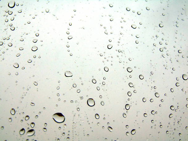窓の上の雨滴- house - 写真・画像