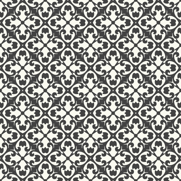 Nahtloses Schwarz-Weiß-Muster. Eine moderne, stilvolle, abstrakte Textur. Textur für Tapeten, Verpackungen, Banner, Einladungen, Visitenkarten, Drucke auf Stoffen. Art-Deco-Stil  - Foto, Bild