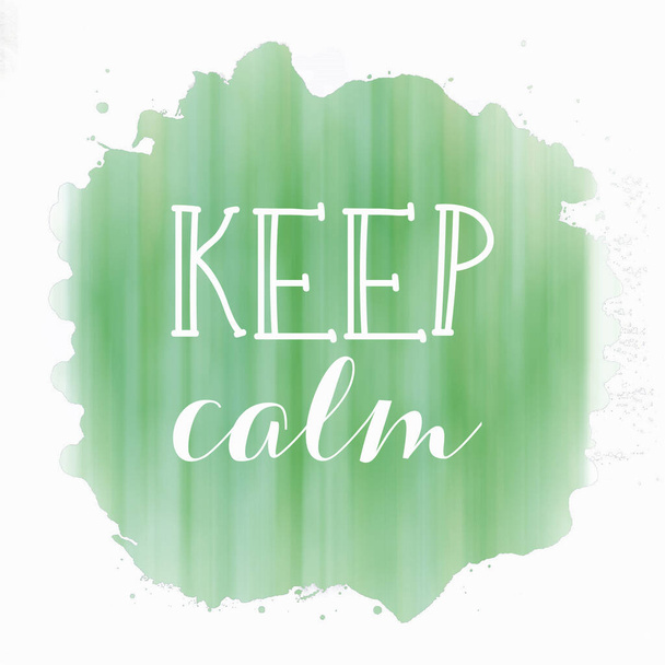 keep calm text on abstract colorful background - Zdjęcie, obraz