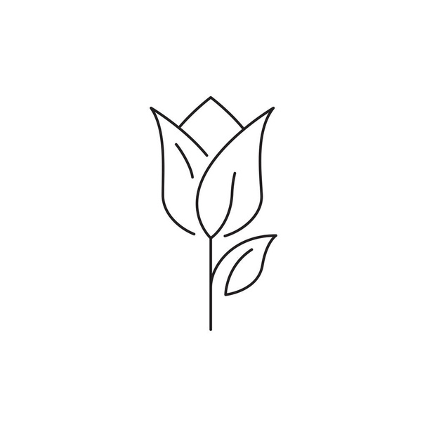 Beauty florist vector icon design template - Vector, Image