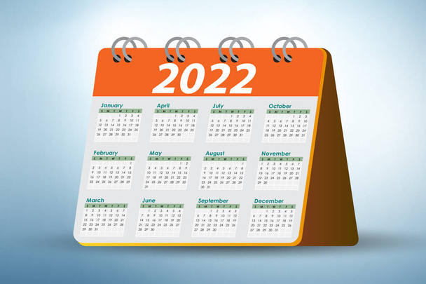 Az év naptár 2022 üzleti koncepció - Fotó, kép