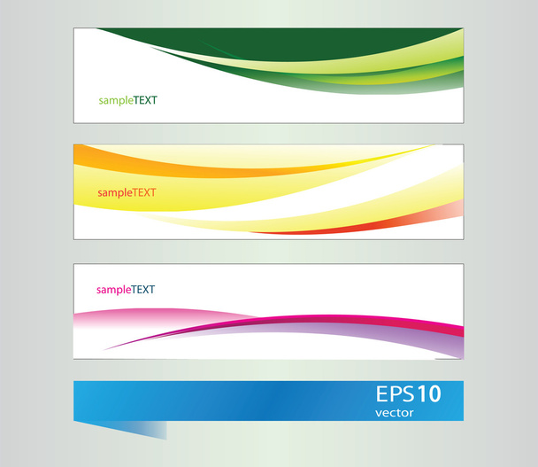 Abstract vector banners for design - Vecteur, image