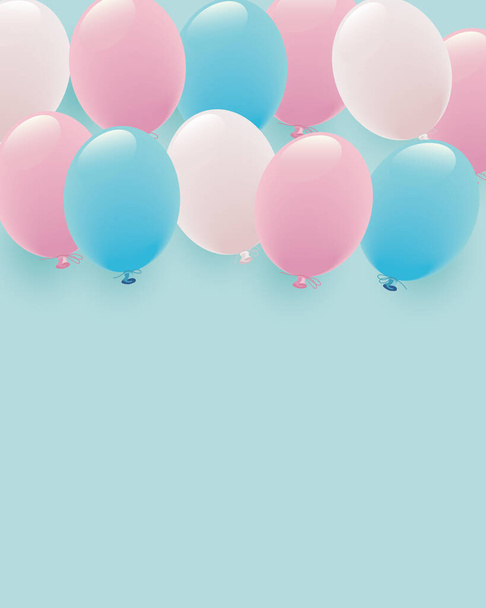 Hintergrund der Pastellfarbe Ballon Illustration - Vektor, Bild