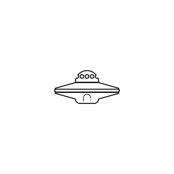 UFO vonal ikon, vektor illusztráció design sablon. - Vektor, kép