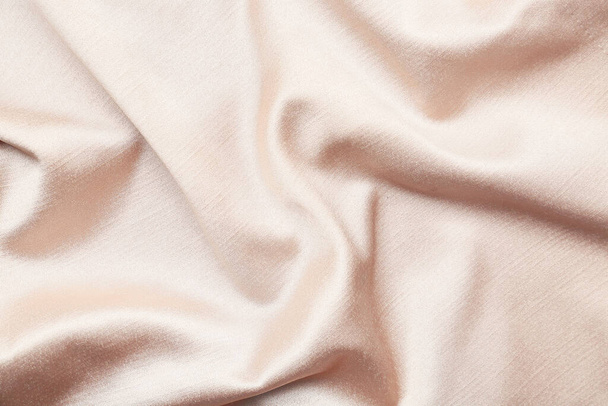 Texture of color fabric with folds as background, closeup - Valokuva, kuva
