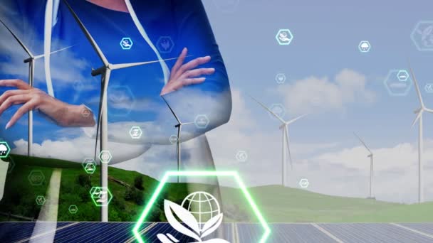 Käsitteellinen ympäristönsuojelu ja kestävä ESG-kehitys - Materiaali, video