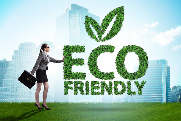 Eco friendly illustration in ecology concept - Photo, Image