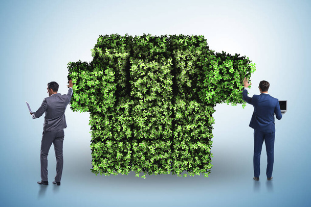 Businessman in green environment concept - Photo, Image