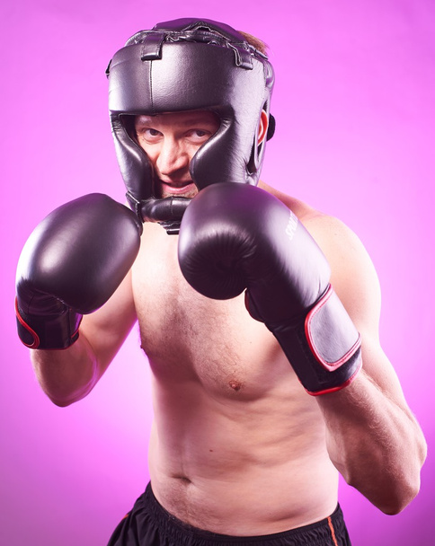 Strong aggressive boxer - Zdjęcie, obraz