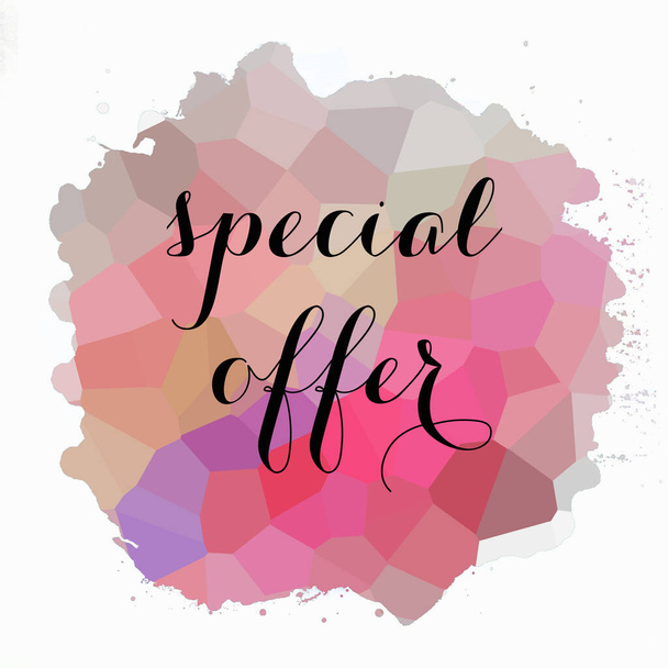 Special offer text on abstract colorful background - Фото, зображення
