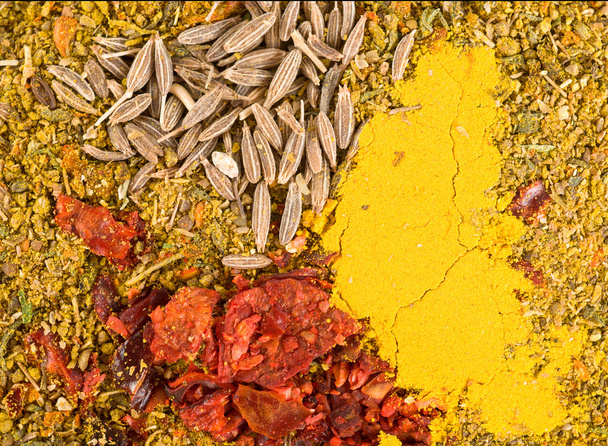 Semillas de Zira y curry
 - Foto, imagen